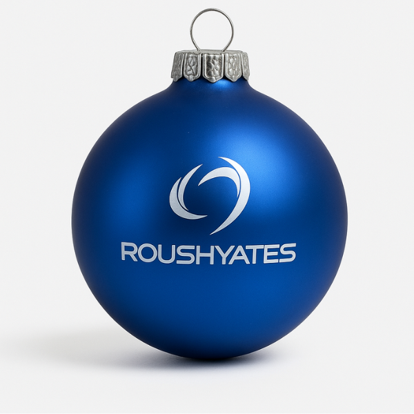 ROUSH YATES BLUE CHRISTMAS ORNAMENT
