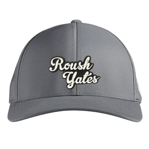 CHARCOAL GRAY PVC SCRIPT HAT