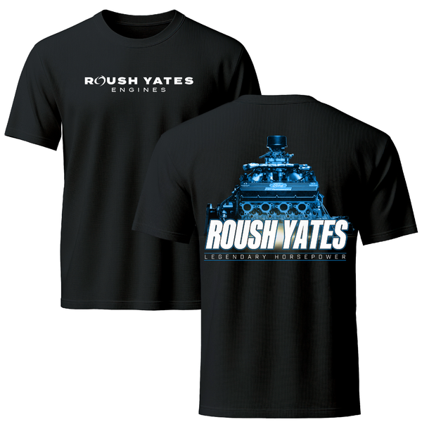 ROUSH YATES LEGENDARY HORSEPOWER T-SHIRT, BLACK