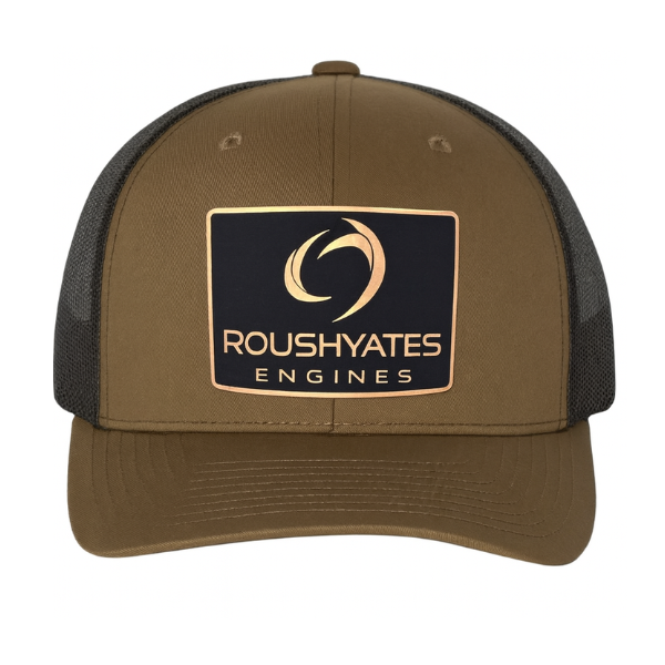 ROUSH YATES METALLIC PATCH HAT, BROWN/GOLD/BLACK
