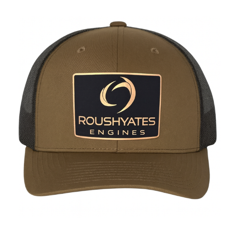 ROUSH YATES METALLIC PATCH HAT, BROWN/GOLD/BLACK