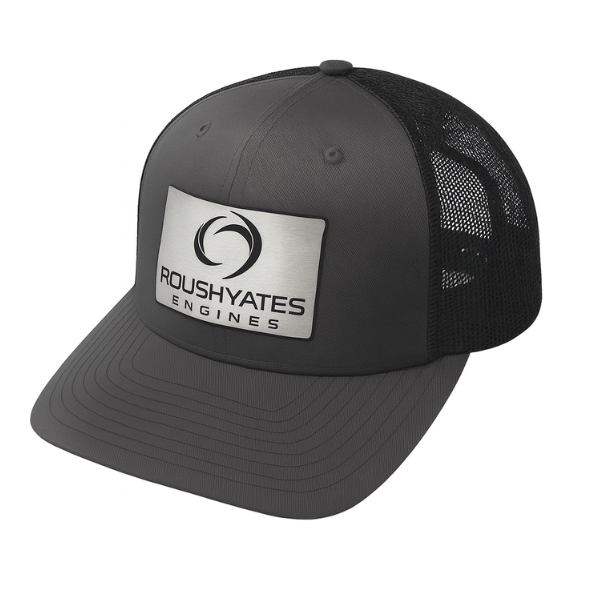 ROUSH YATES METALLIC PATCH HAT, CHARCOAL/SILVER/BLACK