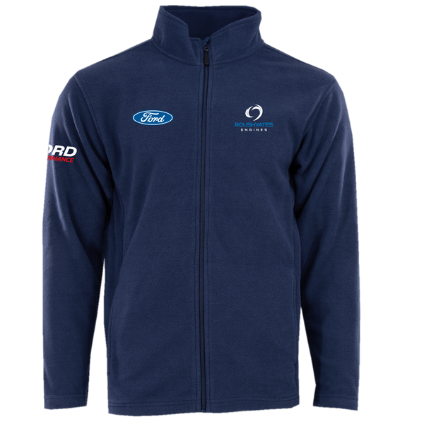 BLUE OVAL ALPINE FLEECE FULL-ZIP JACKET - NAVY BLUE